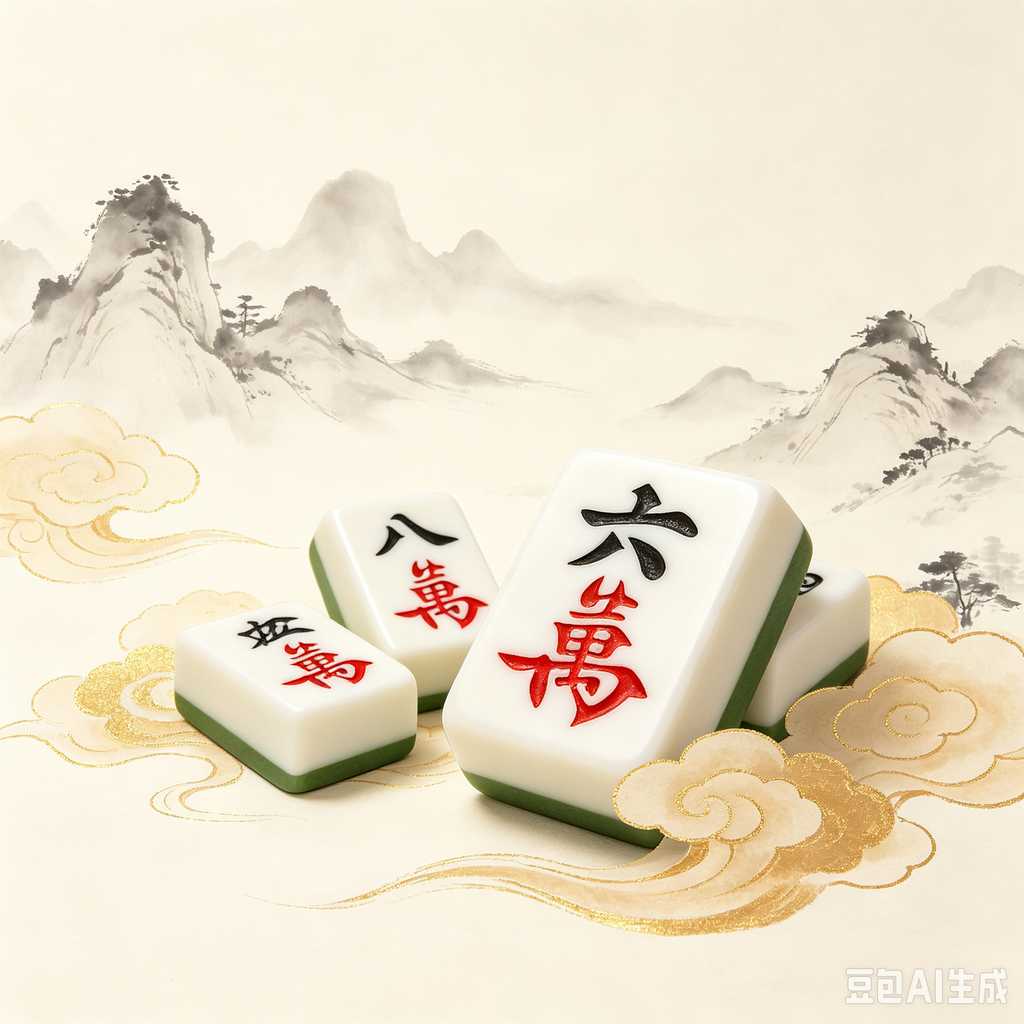 handheld mahjong tiles set